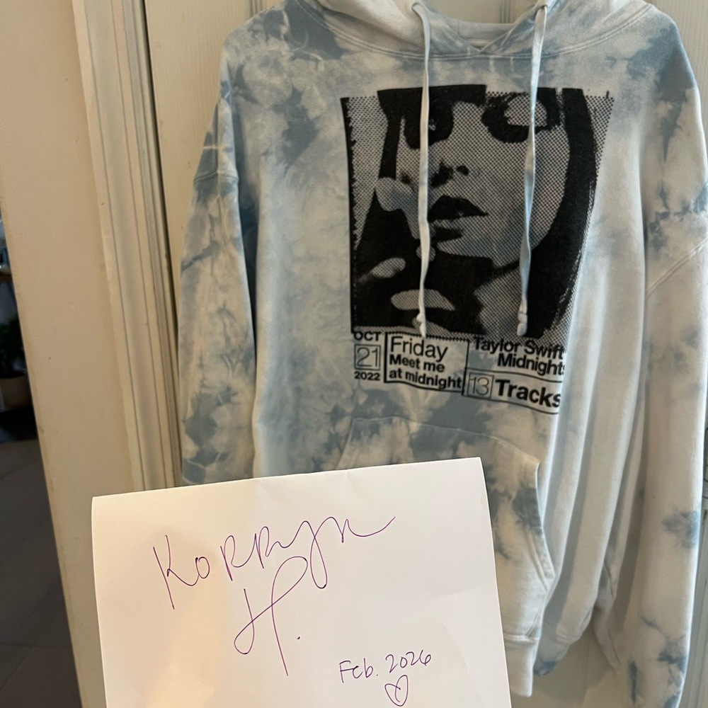 Blue Tie-Dye Midnights Hoodie